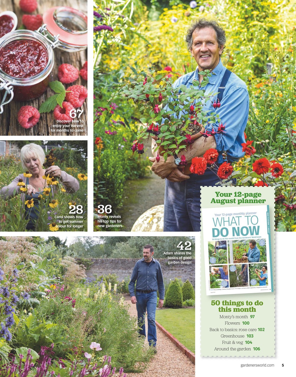 BBC Gardeners’ World Magazine Preview Pages