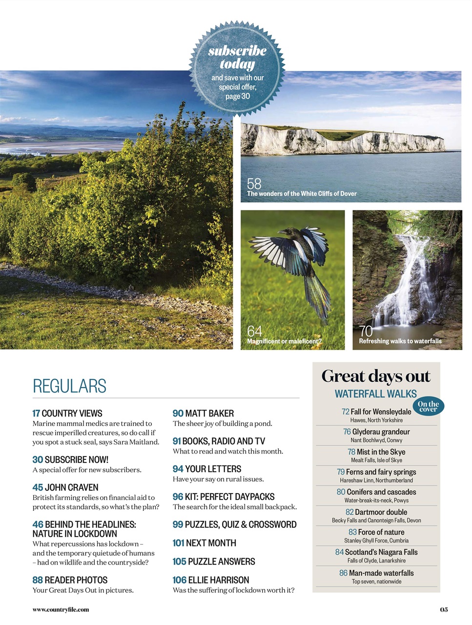 BBC Countryfile Magazine Preview Pages