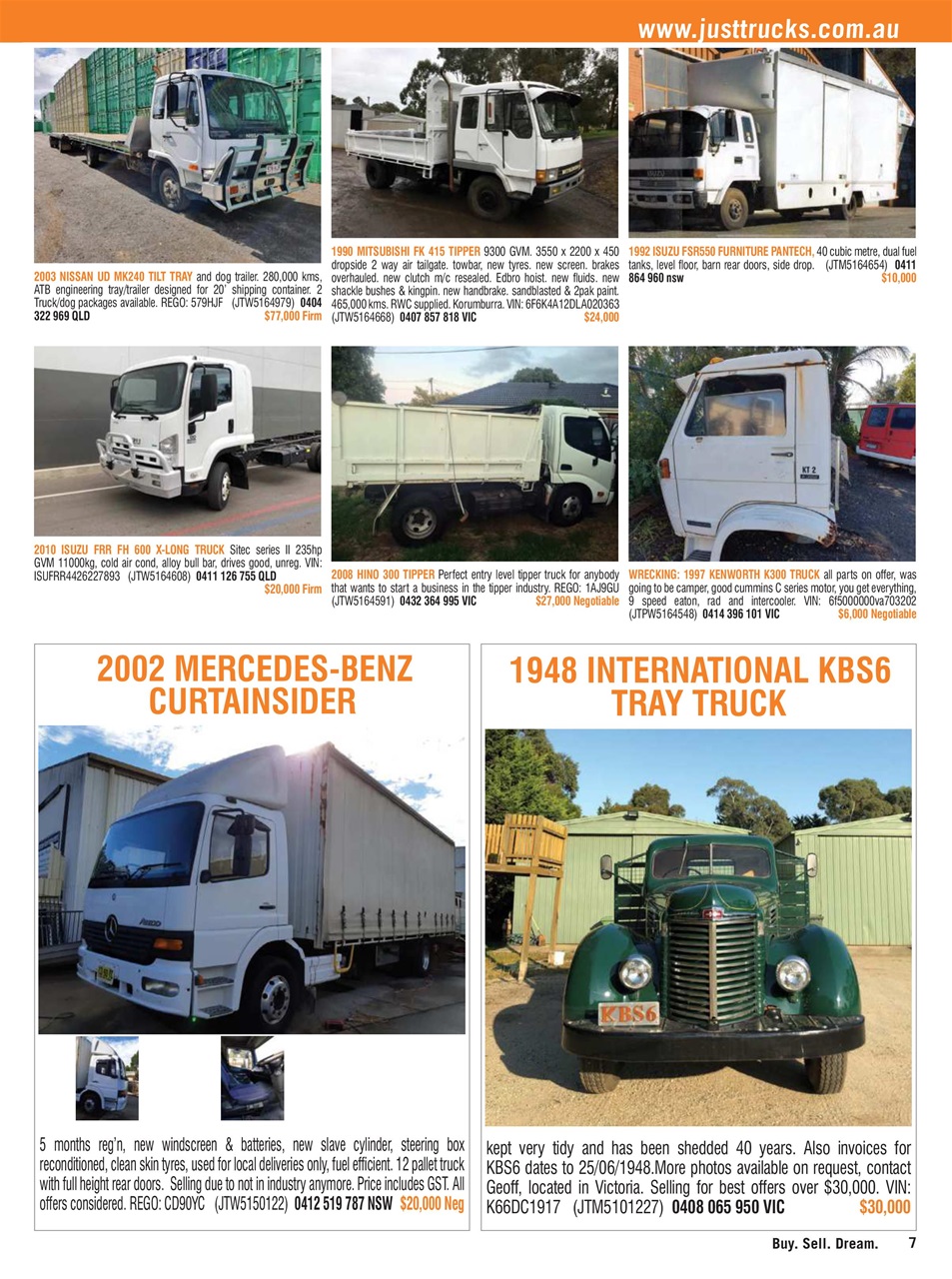 JUST TRUCKS Preview Pages