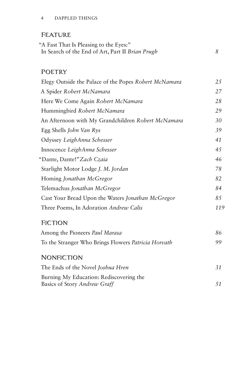 Dappled Things Preview Pages