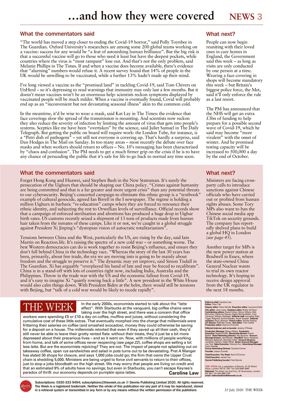 The Week Preview Pages