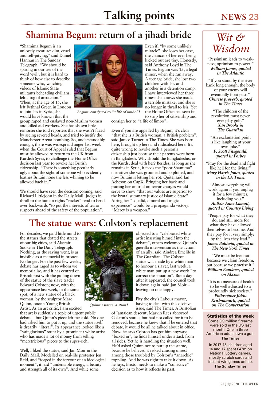 The Week Preview Pages