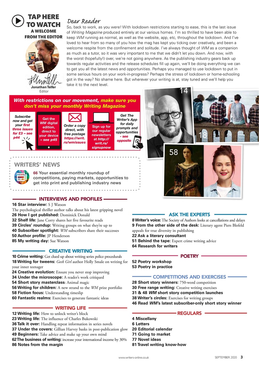 Writing Magazine Preview Pages