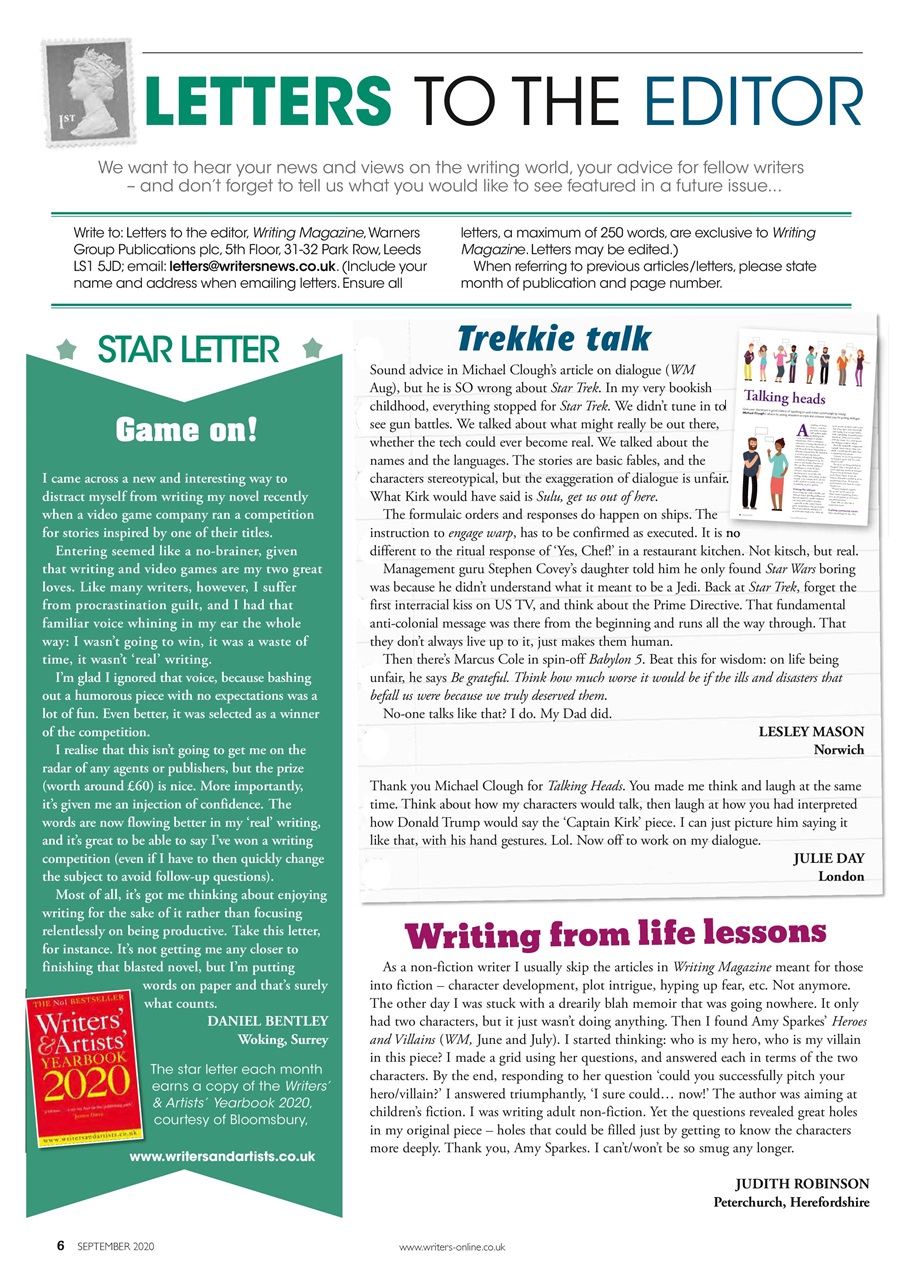 Writing Magazine Preview Pages