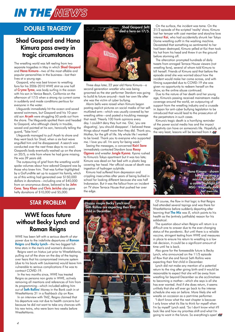 Wrestletalk Magazine Preview Pages