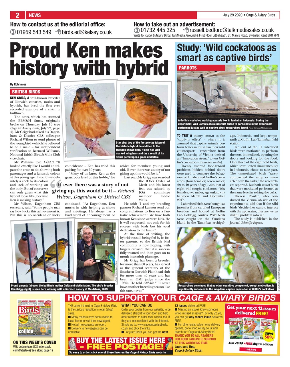 Cage & Aviary Birds Preview Pages
