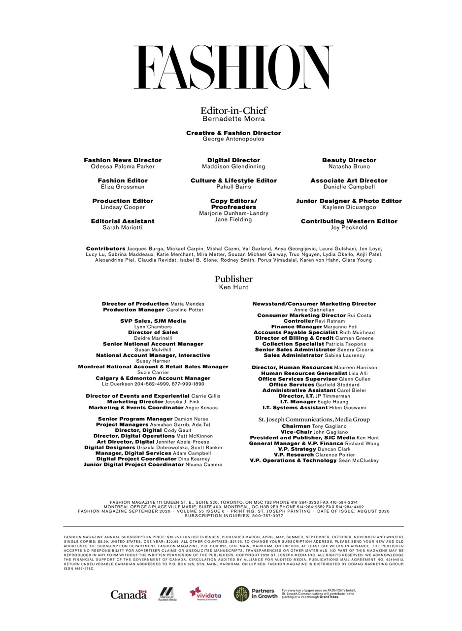 Fashion Magazine Preview Pages