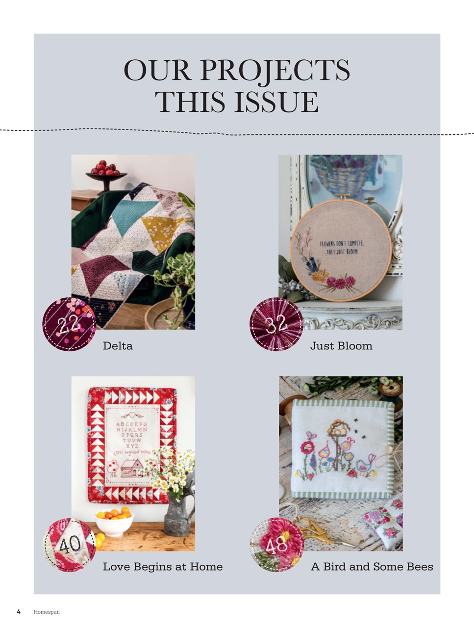 Homespun Preview Pages