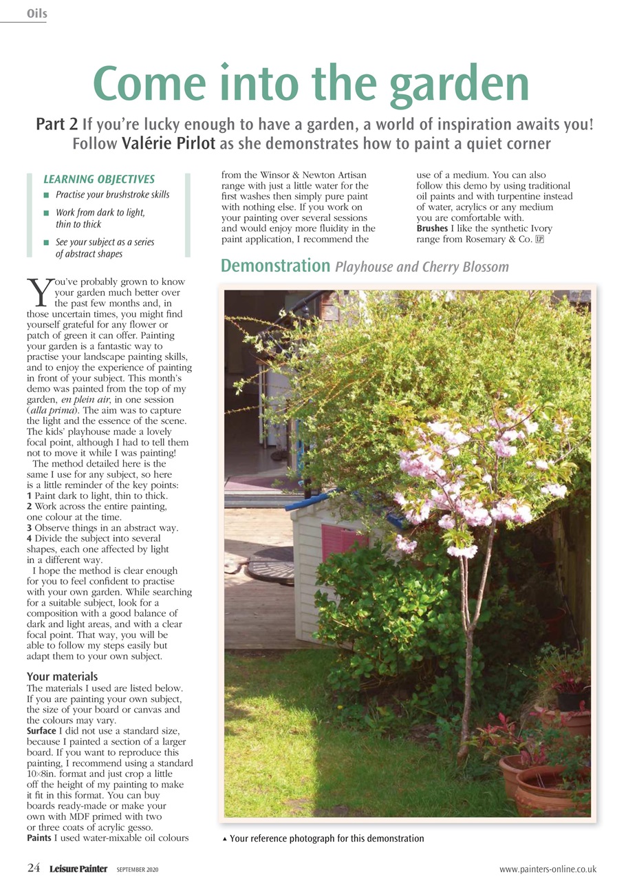 Leisure Painter & The Artist Preview Pages