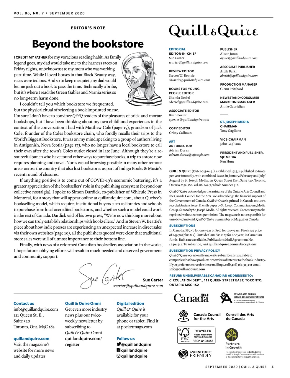 Quill & Quire Preview Pages