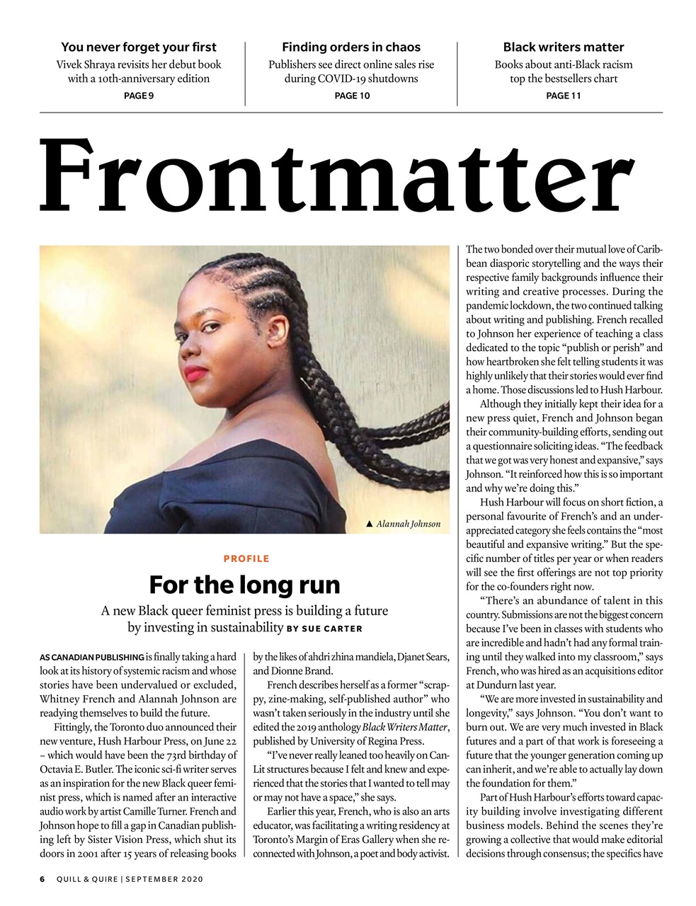 Quill & Quire Preview Pages