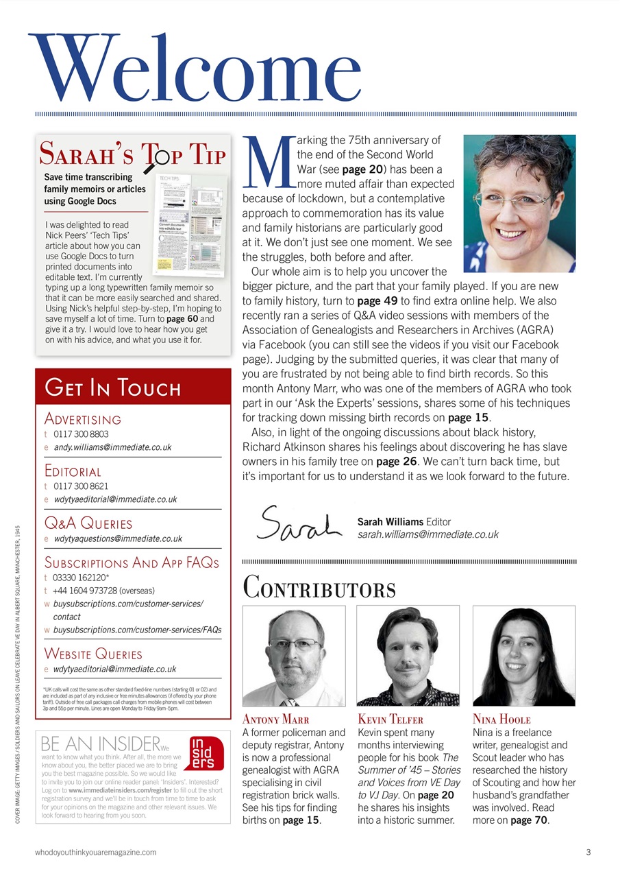 Who Do You Think You Are? Preview Pages