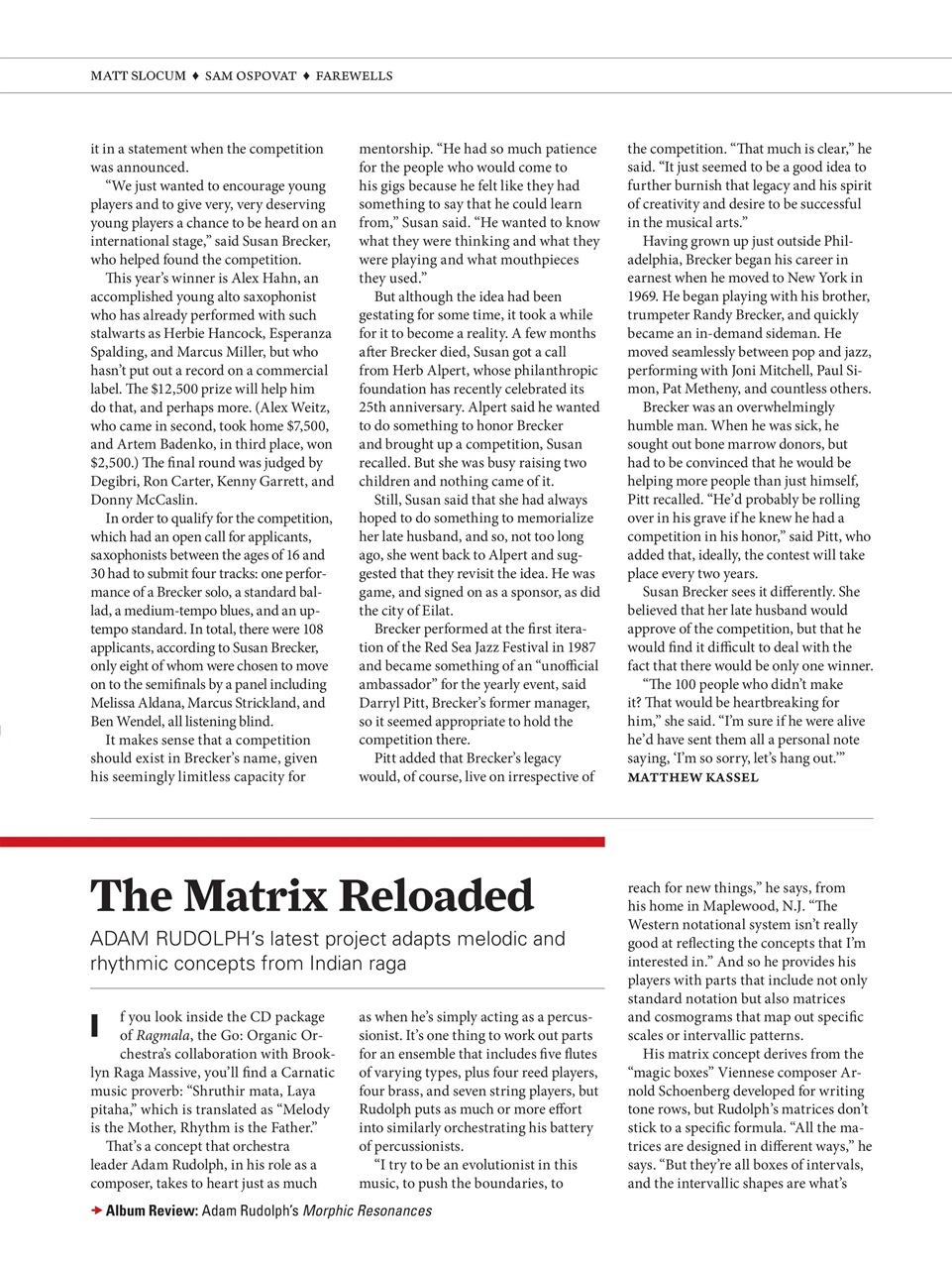 JazzTimes Preview Pages