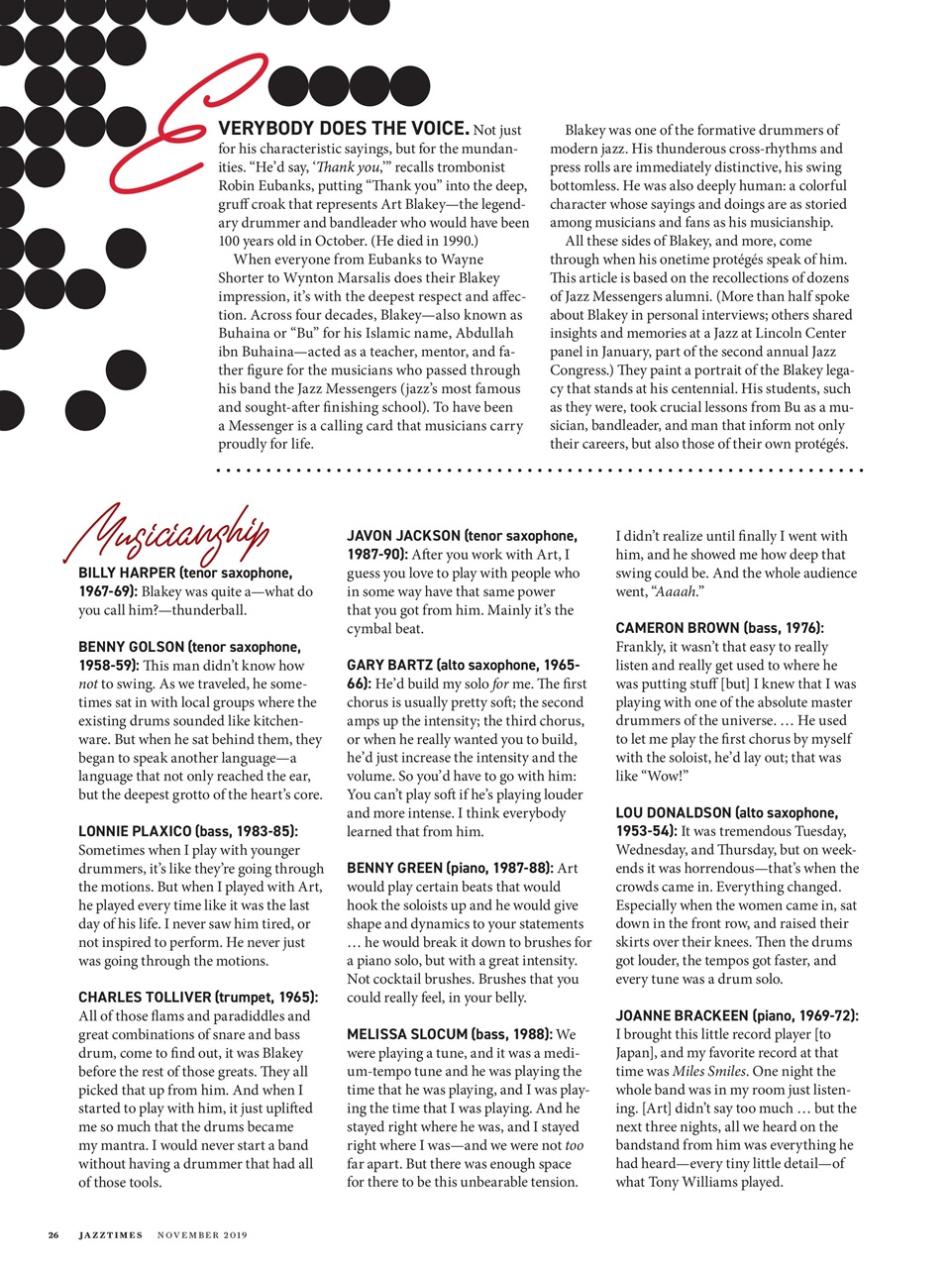 JazzTimes Preview Pages