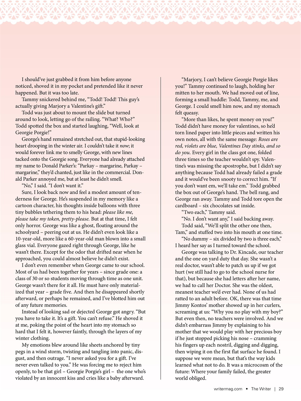 The Writer Preview Pages