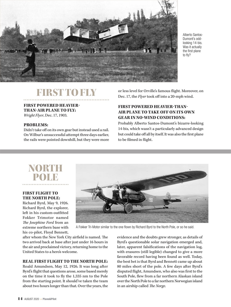 Plane & Pilot Preview Pages