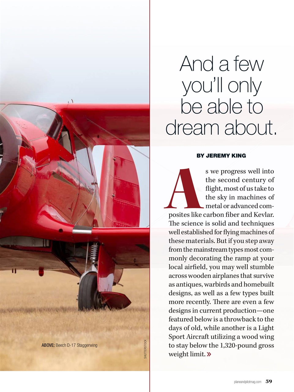 Plane & Pilot Preview Pages