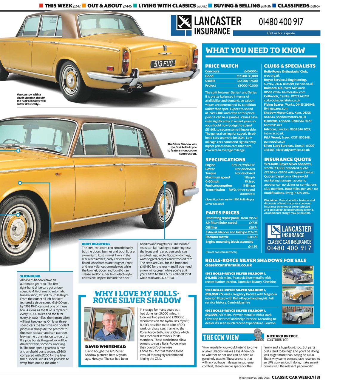 Classic Car Weekly Preview Pages