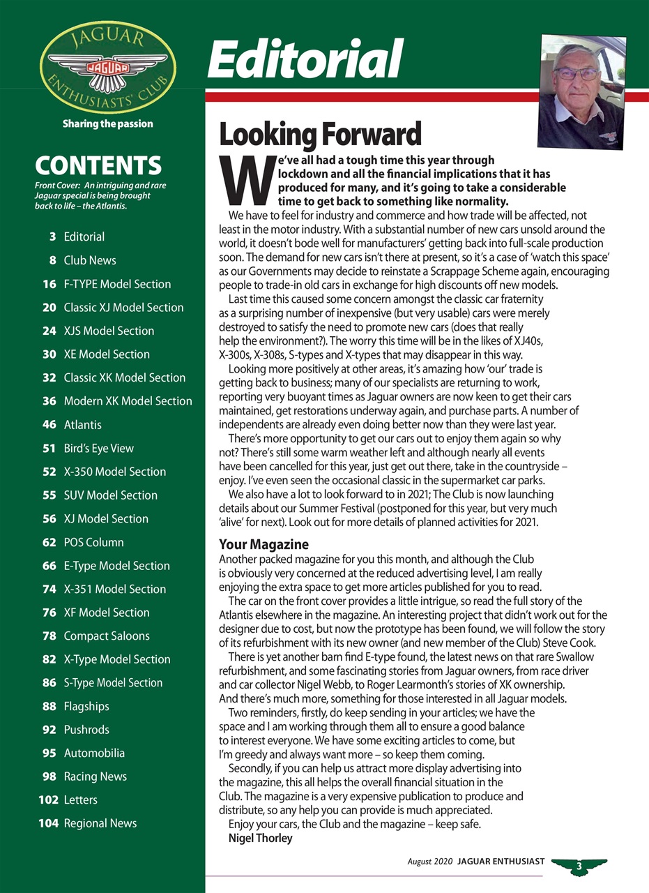 Jaguar Enthusiast Preview Pages