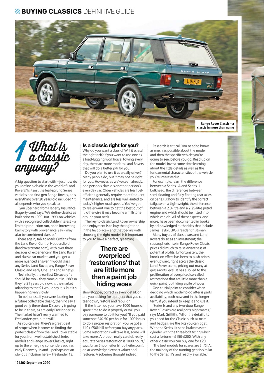 Land Rover Owner Preview Pages