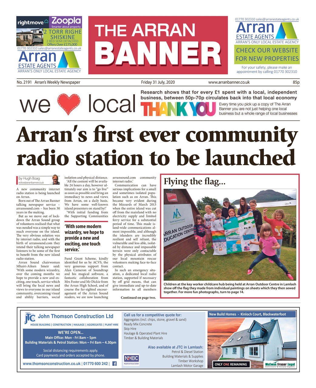 Arran Banner Preview Pages