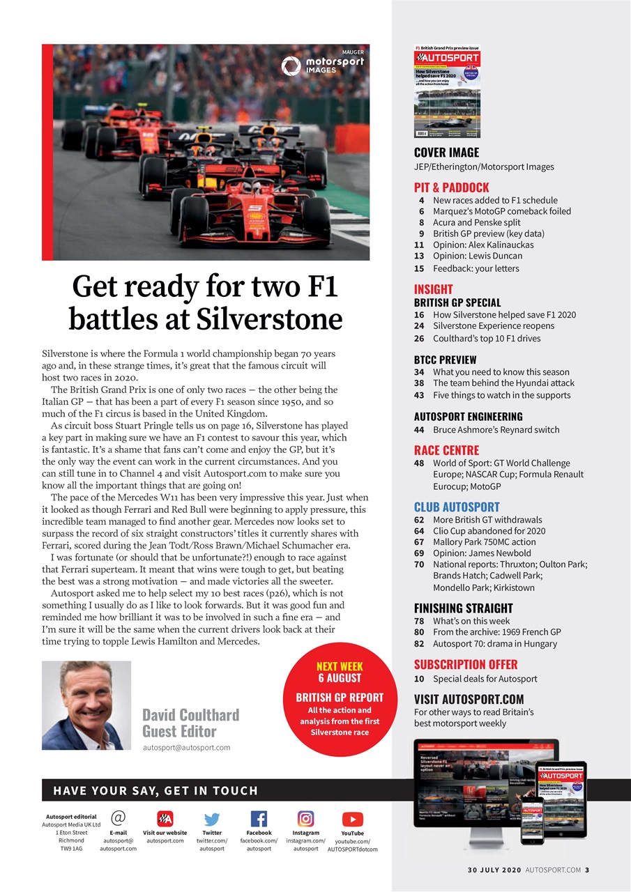 Autosport Preview Pages
