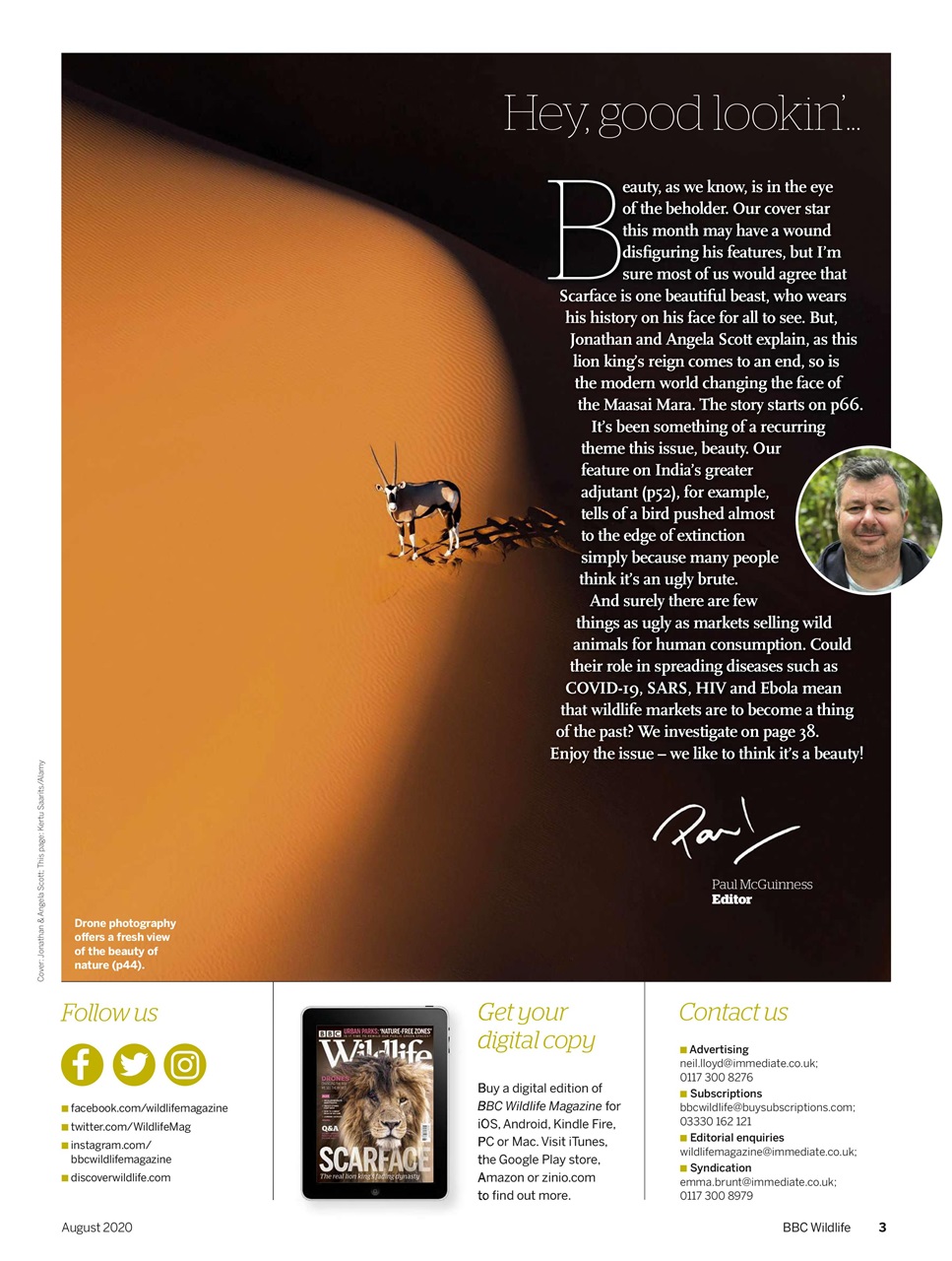 BBC Wildlife Magazine Preview Pages