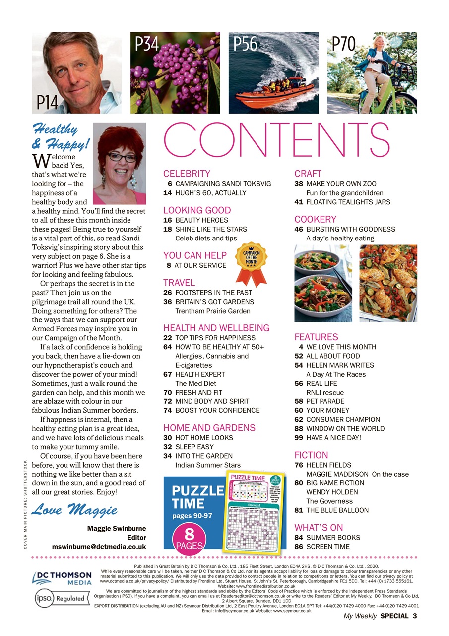 My Weekly Special Preview Pages