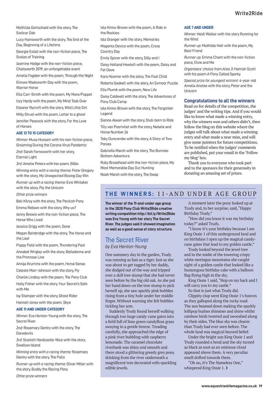 Equestrian Life Magazine Preview Pages