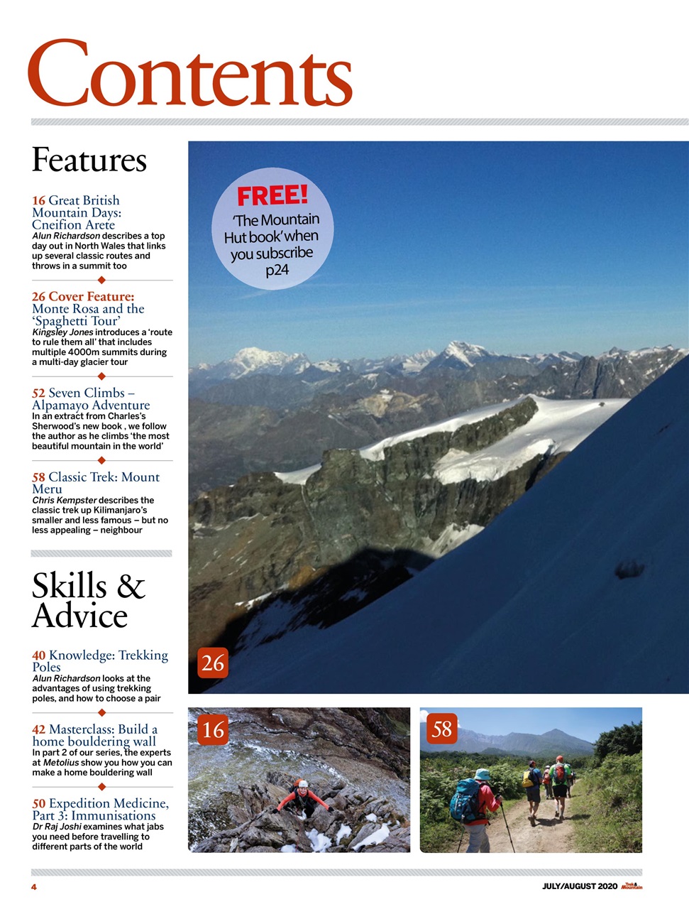 Trek & Mountain Magazine Preview Pages