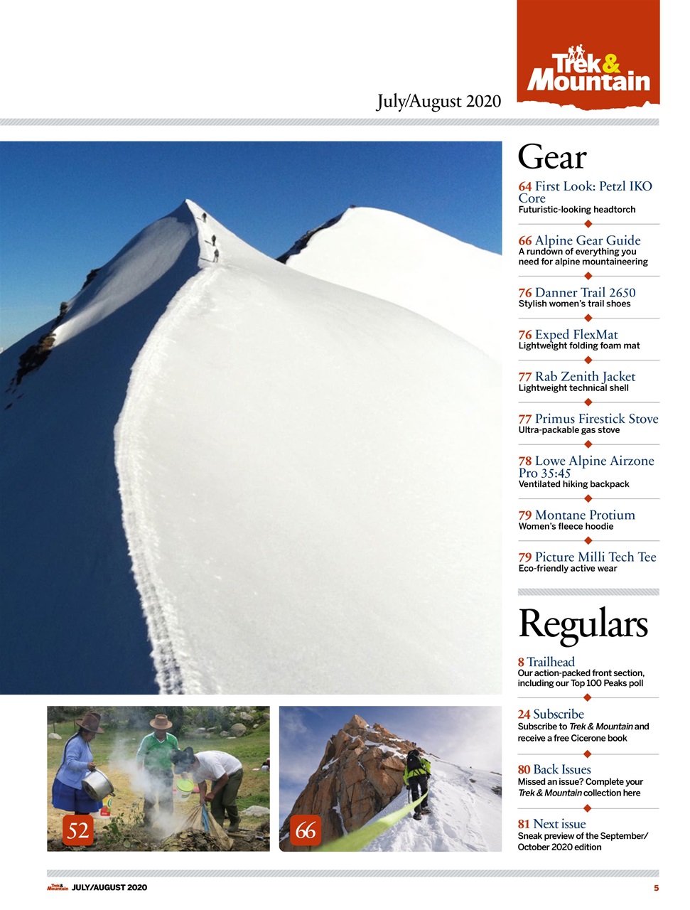 Trek & Mountain Magazine Preview Pages