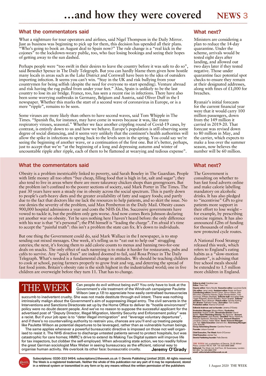 The Week Preview Pages