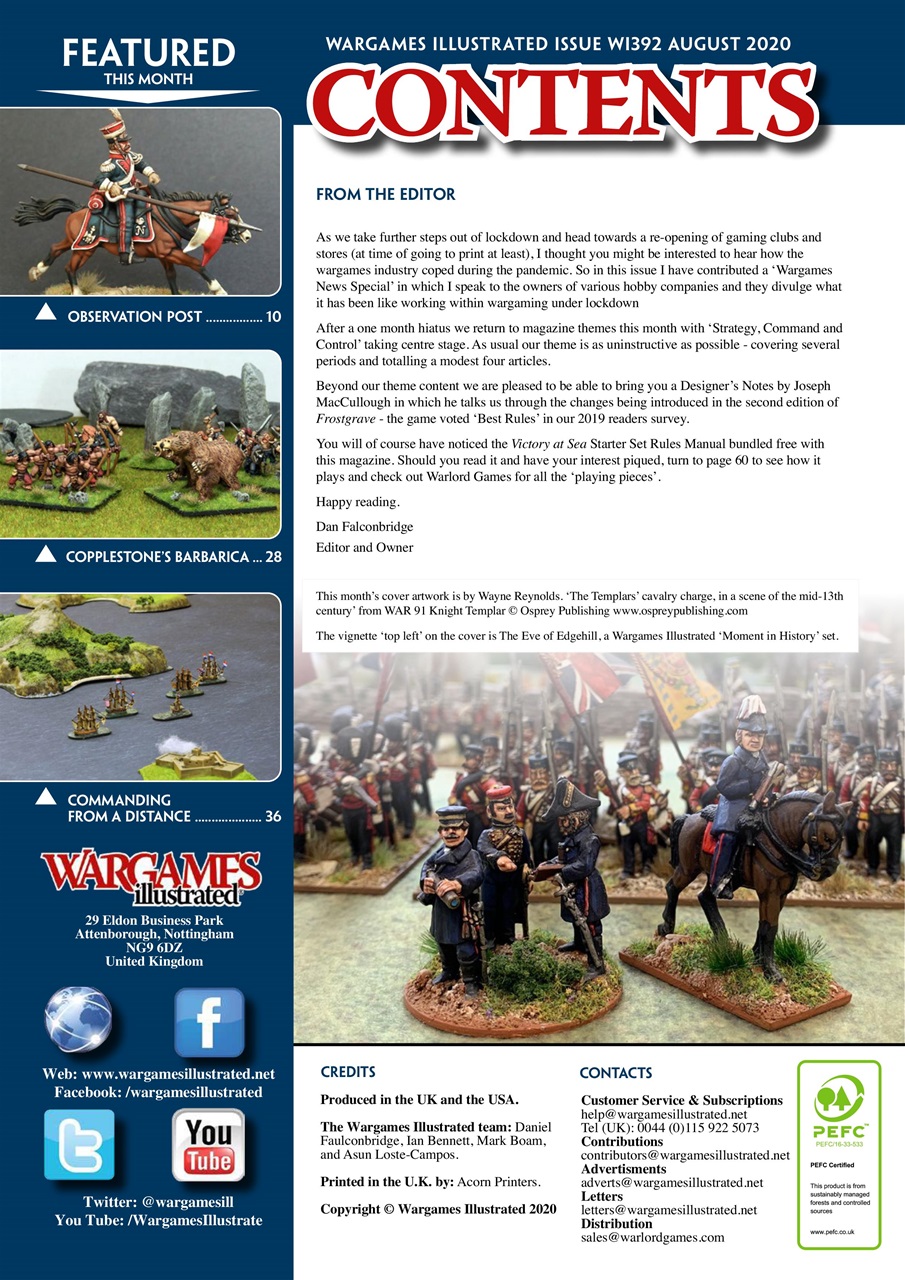 Wargames Illustrated Preview Pages