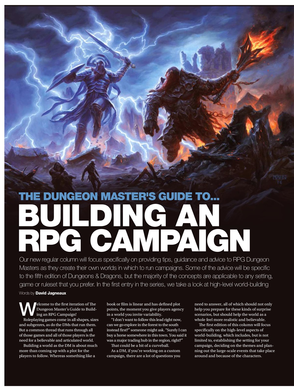 Tabletop Gaming Preview Pages