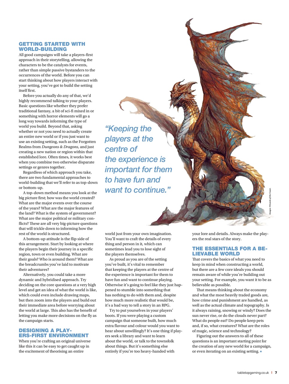 Tabletop Gaming Preview Pages