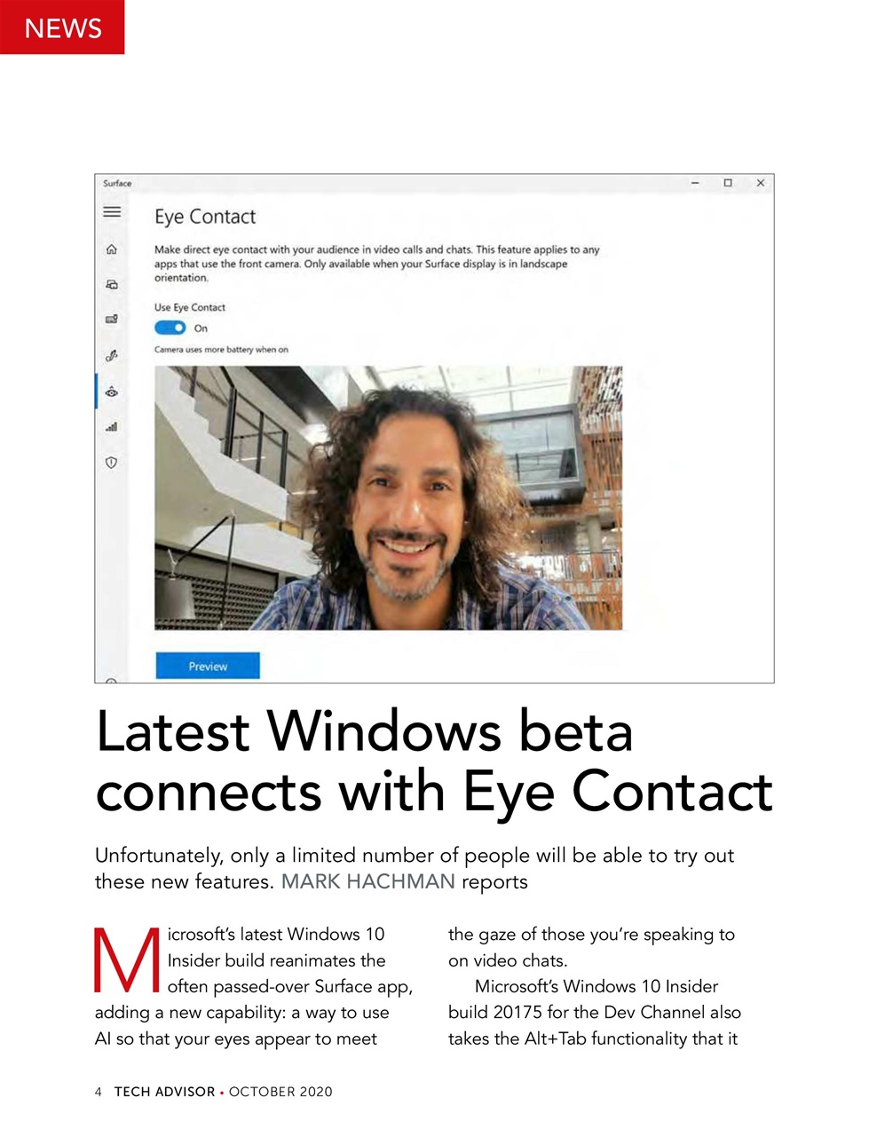 Tech Advisor Preview Pages