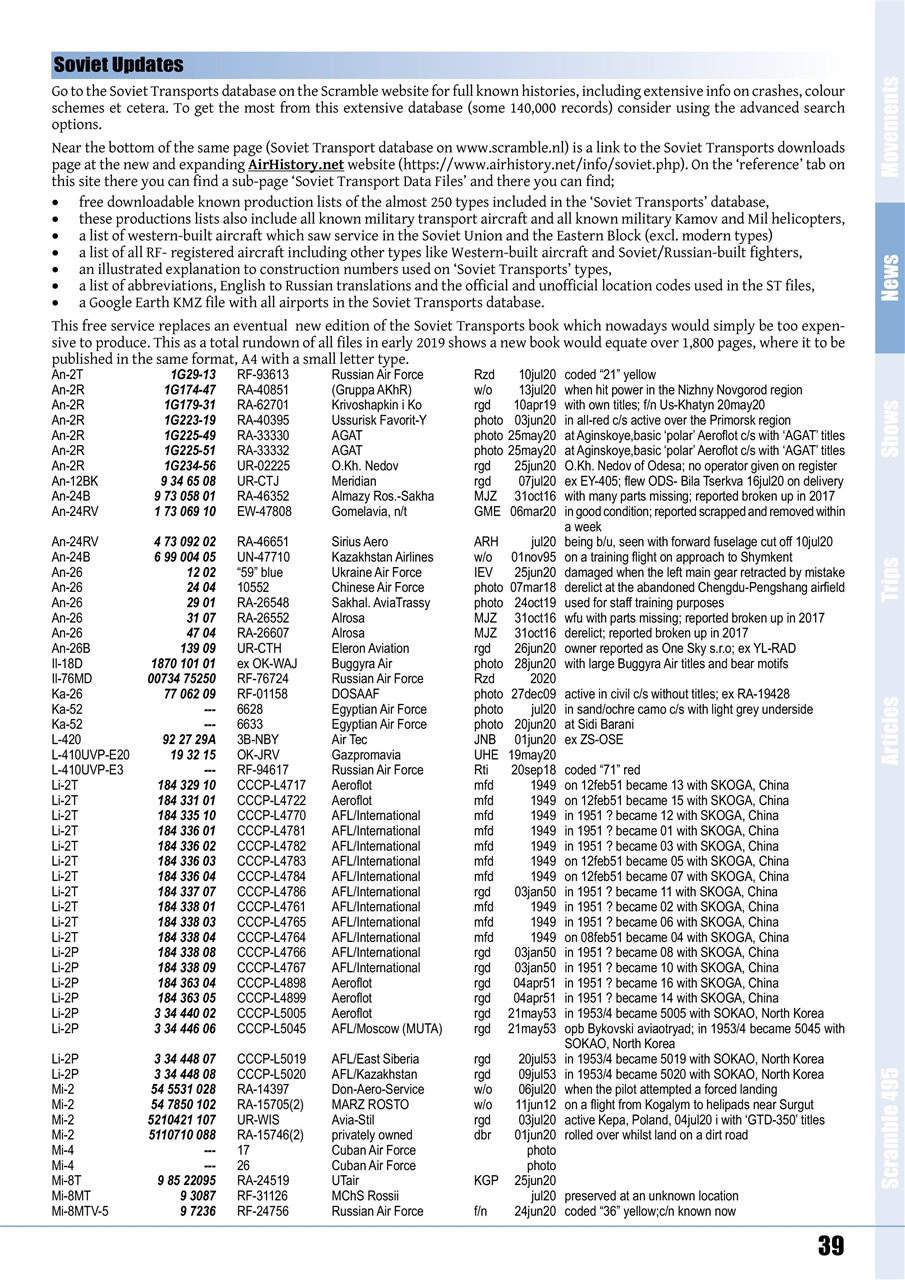 Scramble Magazine Preview Pages