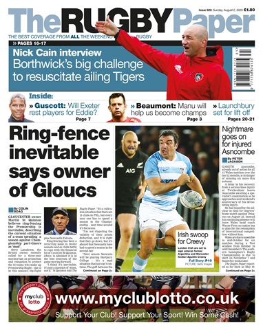 The Rugby Paper issue 02nd Aug 2020