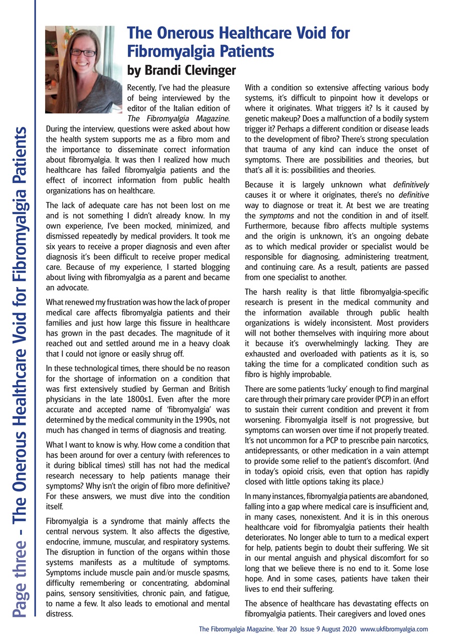 Fibromyalgia Magazine Preview Pages