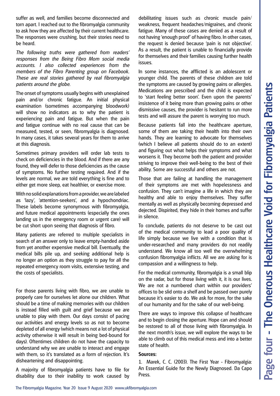 Fibromyalgia Magazine Preview Pages