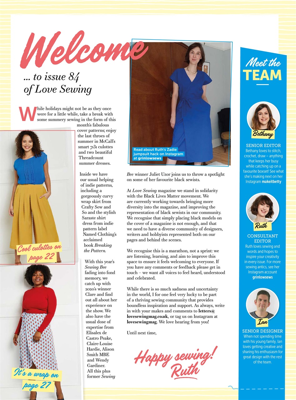 Love Sewing Preview Pages