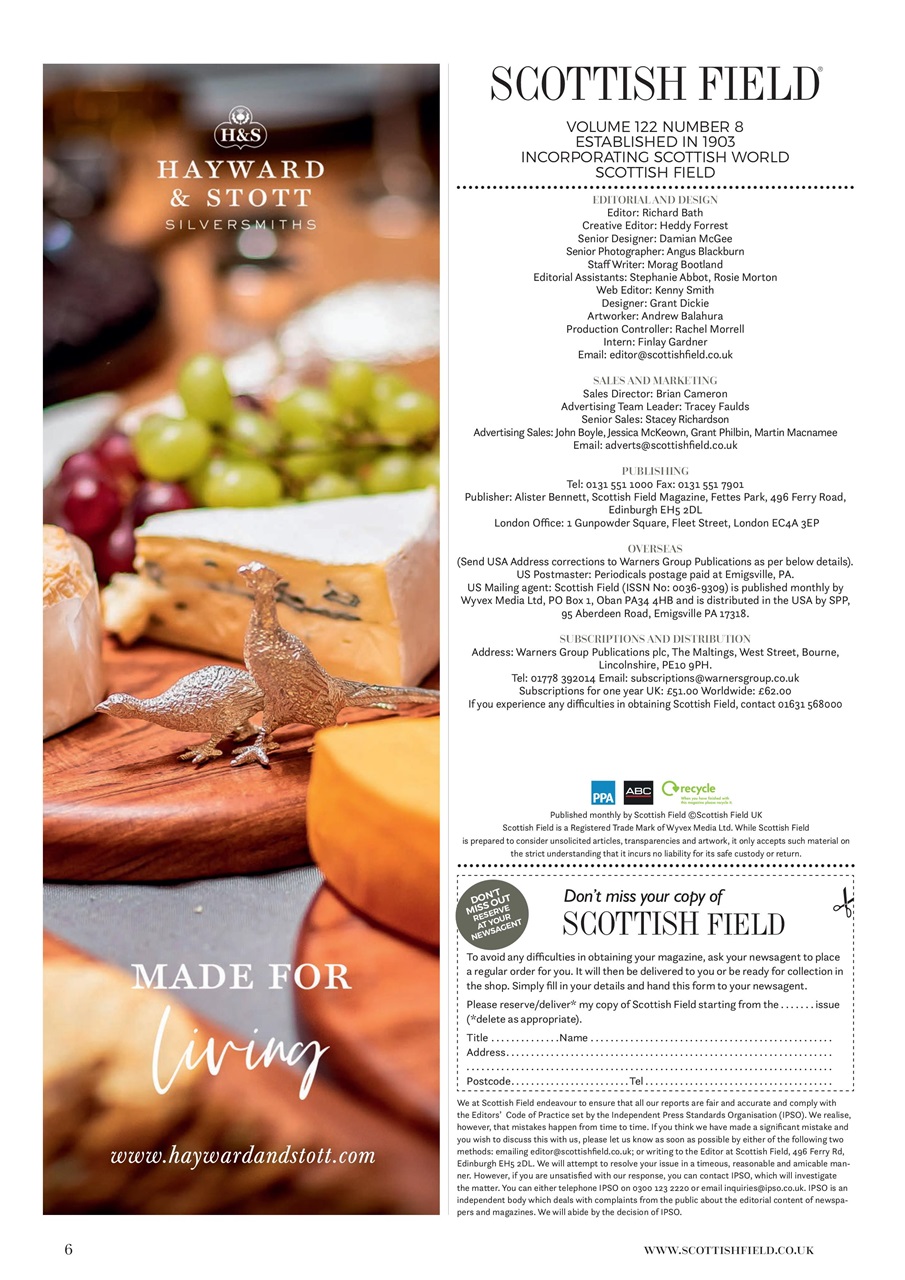 Scottish Field Preview Pages