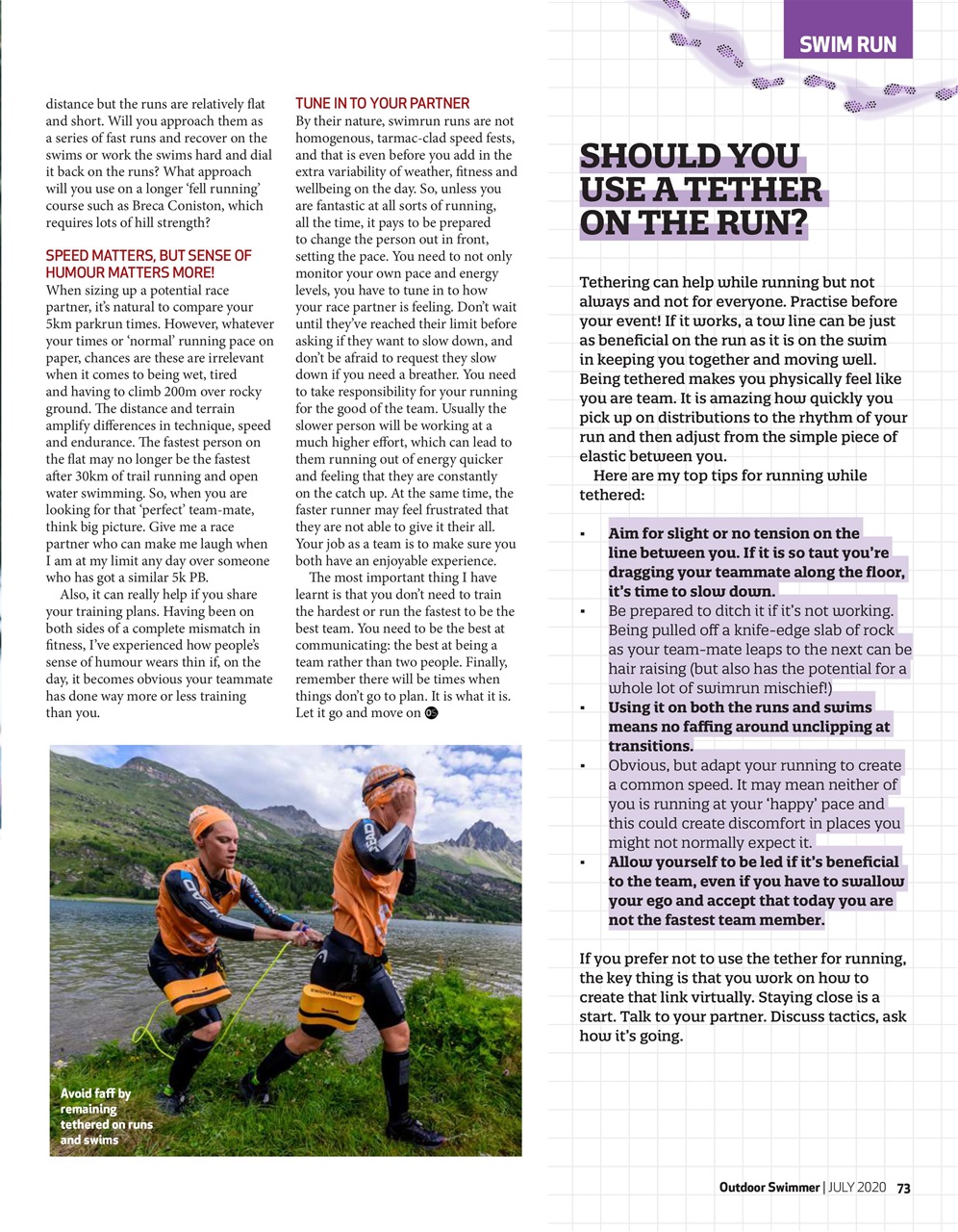Outdoor Swimmer Preview Pages