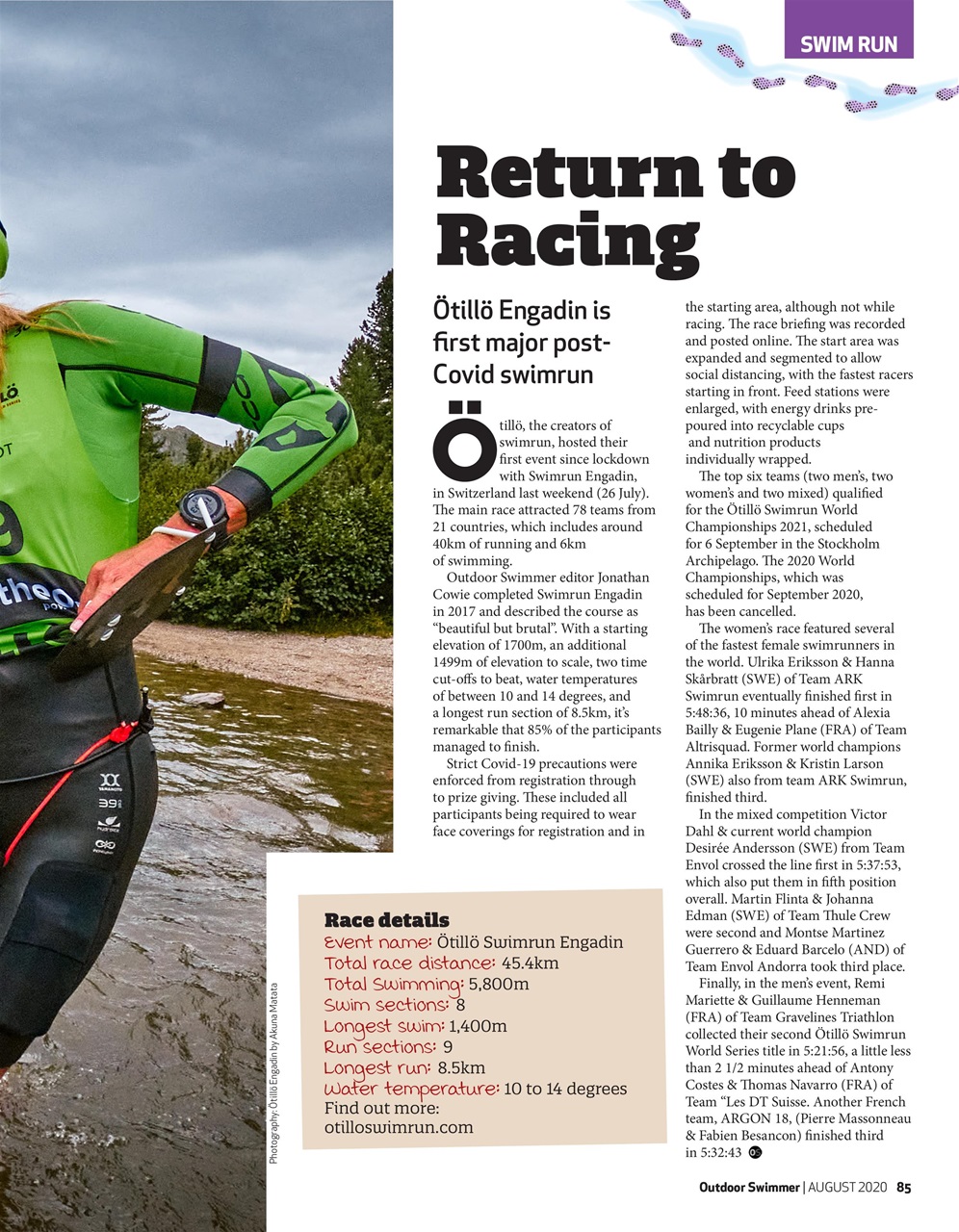 Outdoor Swimmer Preview Pages