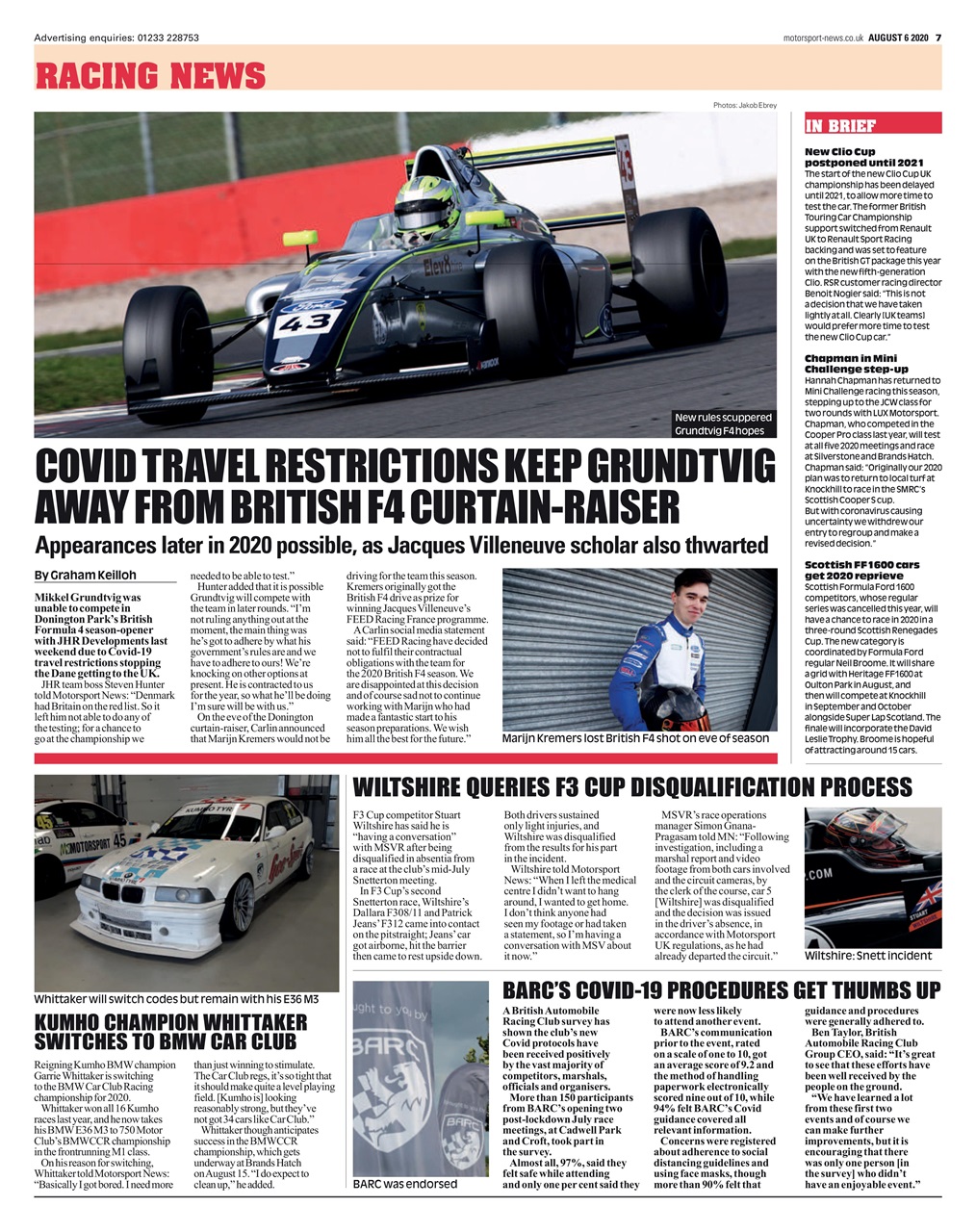 Motorsport News Preview Pages
