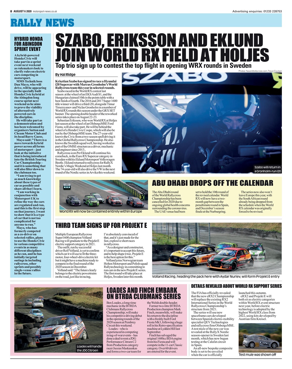 Motorsport News Preview Pages