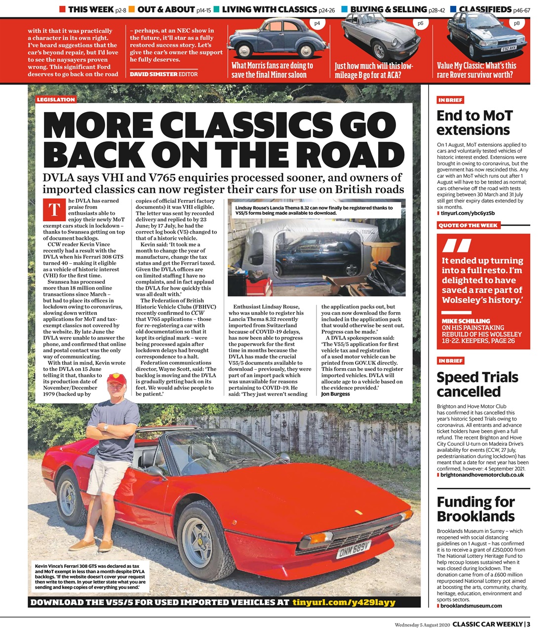 Classic Car Weekly Preview Pages