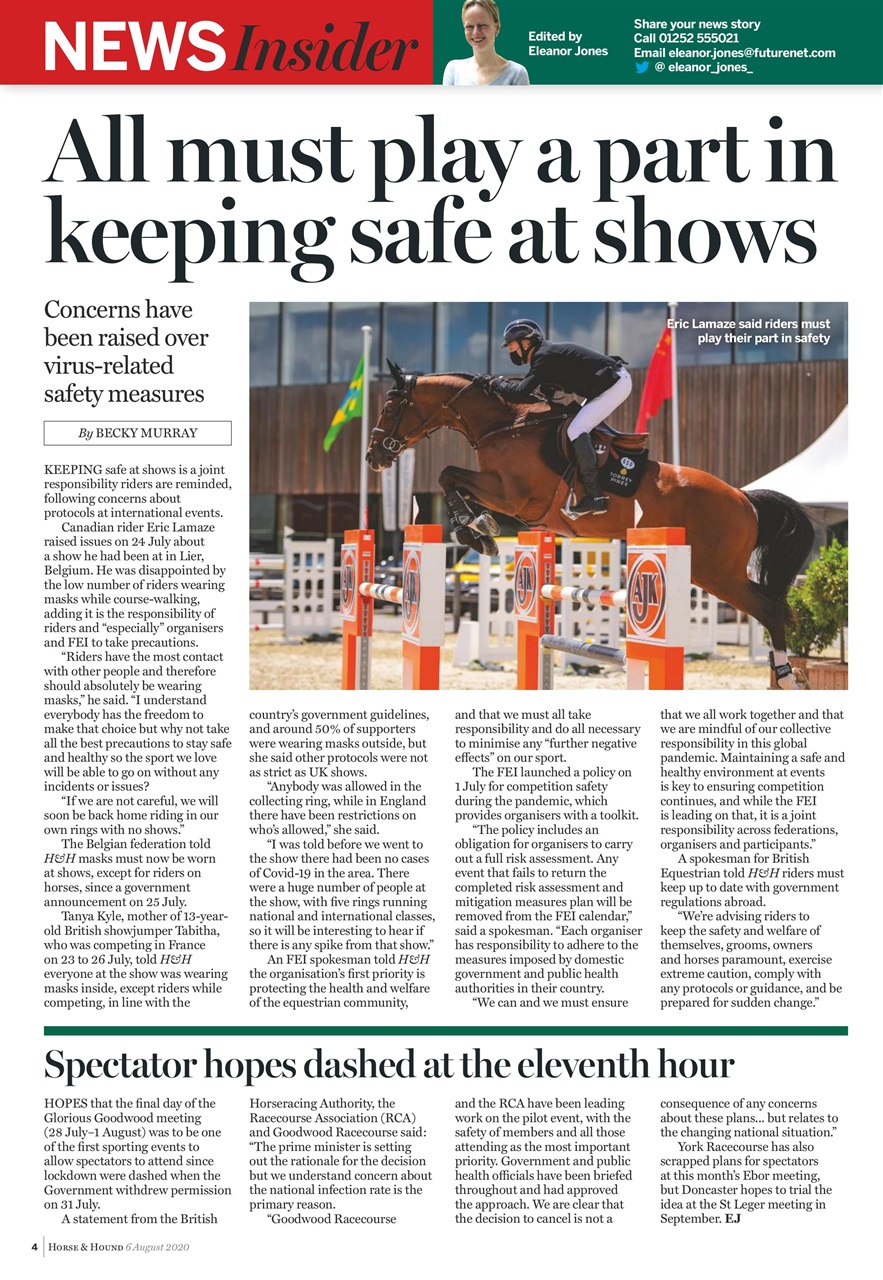 Horse & Hound Preview Pages