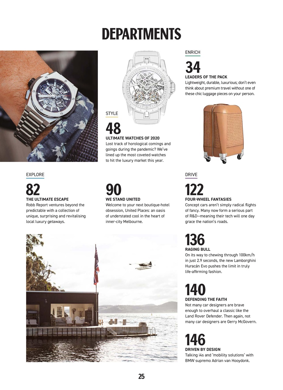 Robb Report Australia & New Zealand Preview Pages