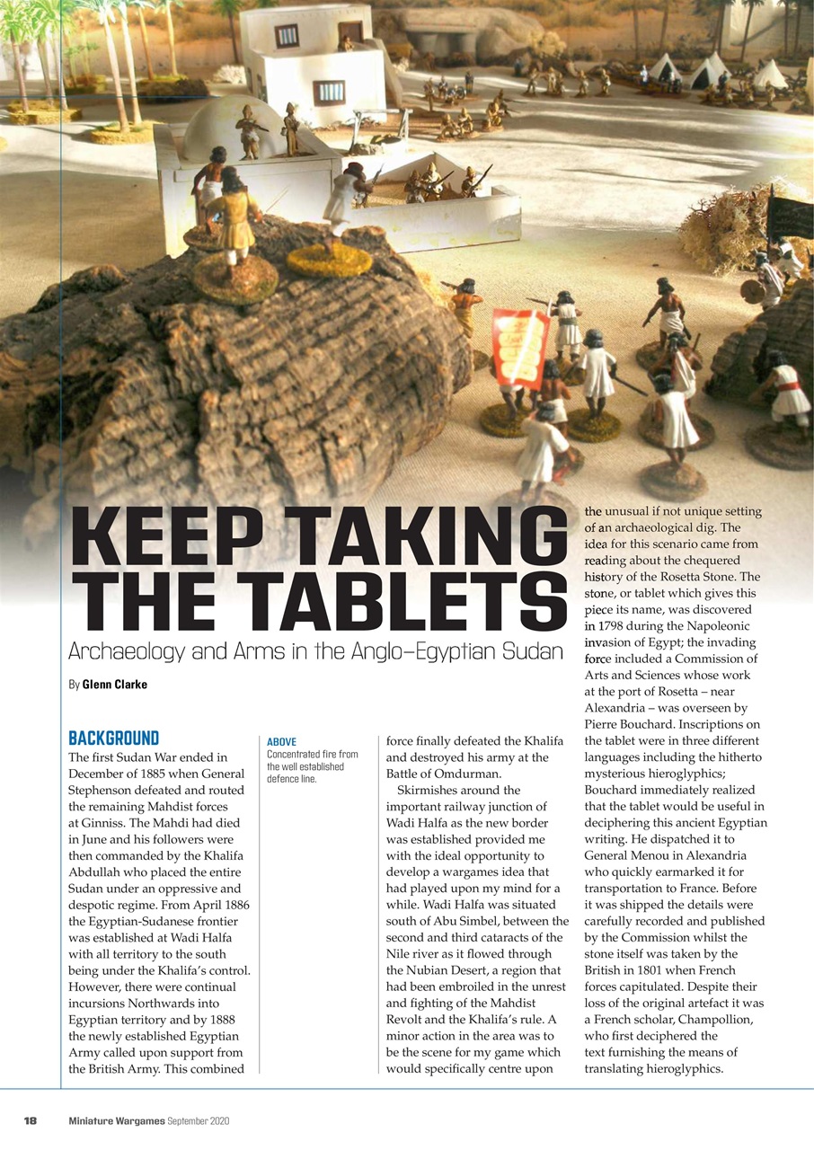 Miniature Wargames Preview Pages